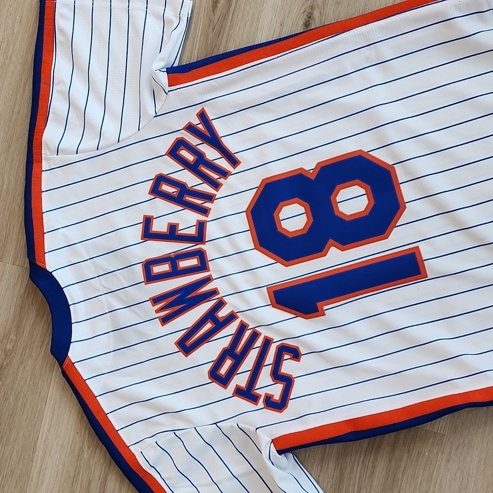 MLB New York Mets (Darryl Strawberry) mens medium and large - Picture 7 of 8